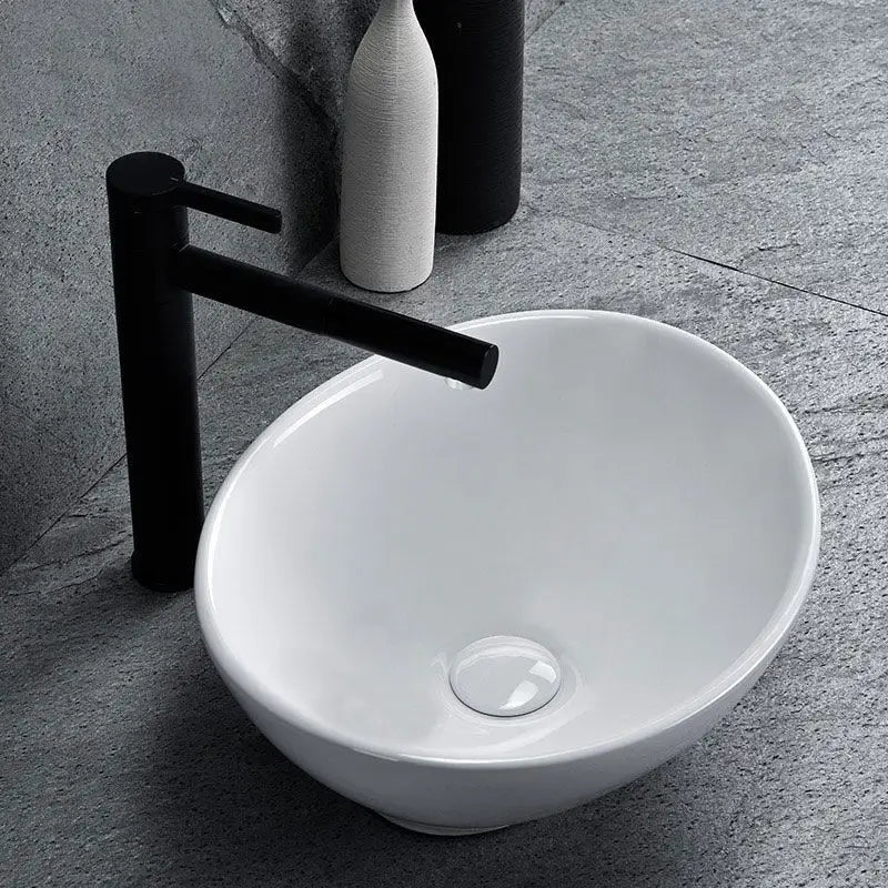 Chiuvetă de blat Sofia 40 cm - Alb Ceramică