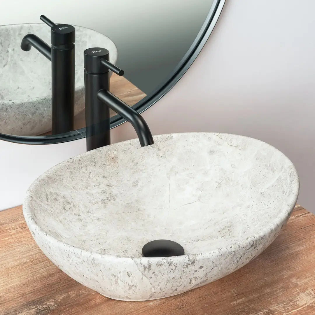 Chiuvetă de blat Sofia 40 cm - Piatra Usoara Mat