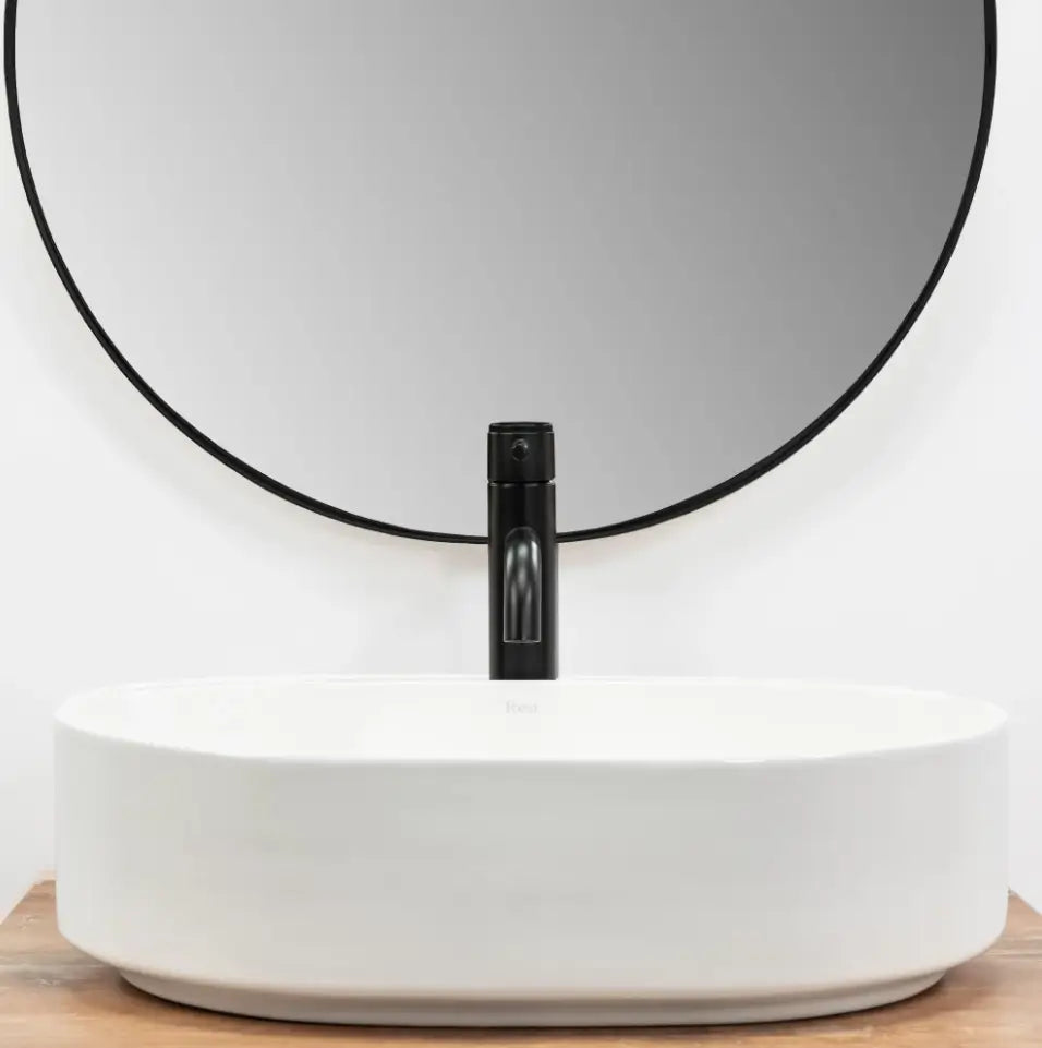 Chiuvetă de blat Nadia 50 cm - Alb Ceramică