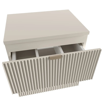 Dulap pentru lavoar 60 cm 2 sertare fronturi canelate Willy - Casmir