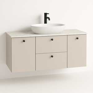 Dulap lavoar 140 cm Casmir/Marmur alba cu 2 coșuri de rufe, sertare SOFT-CLOSE și blat elegant cu aspect de marmură.