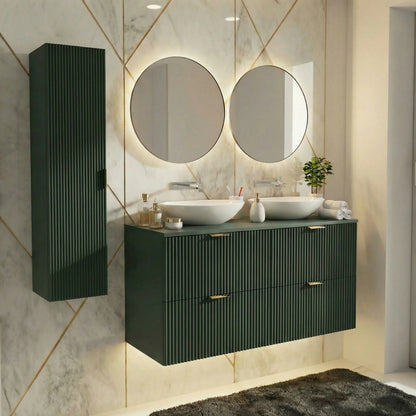 Dulap pentru lavoar 120 cm 4 sertare Willy - Verde