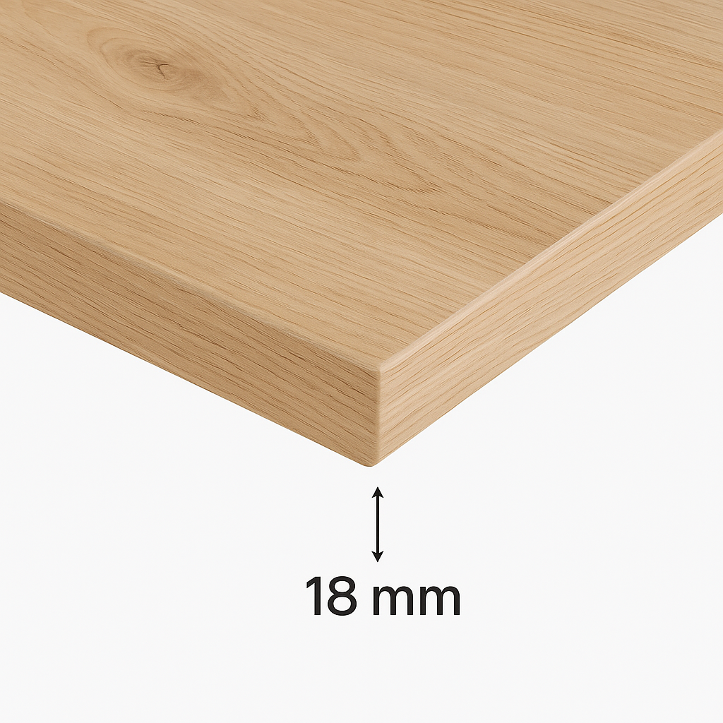 Blat de baie 90 cm, sub dulapul pentru chiuvetă - Nuc