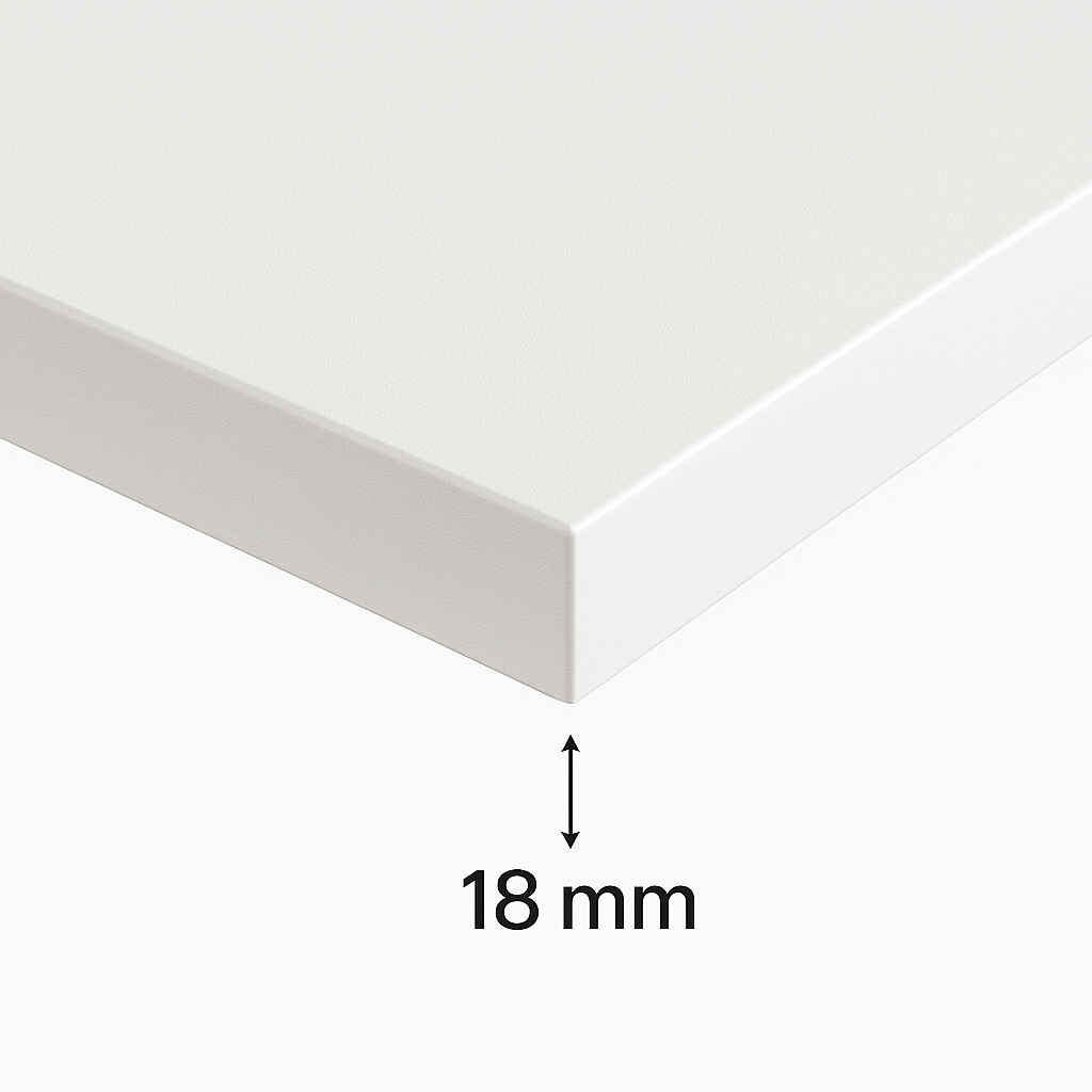 Blat de baie 80 cm, sub dulapul pentru chiuvetă - Alb